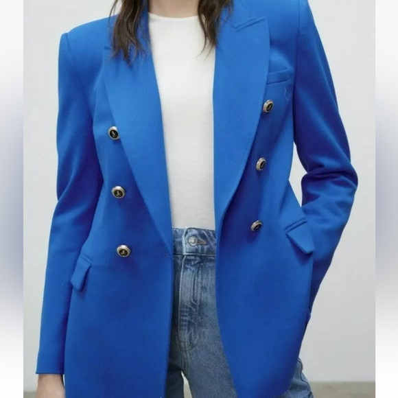 Zara Bloggers Favorite Double Breasted Blazer - Picture 2 of 12